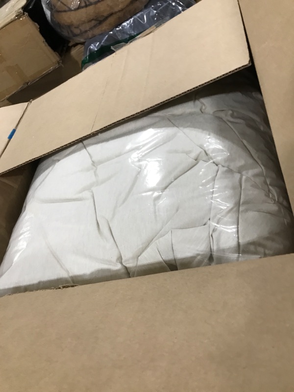 Photo 1 of Bedsure Oversized King Comforter Set - Beige Soft Bedding for All Seasons, Cationic Dyed Bed Set, 3 Pieces, 1 Oversized King Size Comforter (120"x98") and 2 Pillow Shams (20"x36"+2")