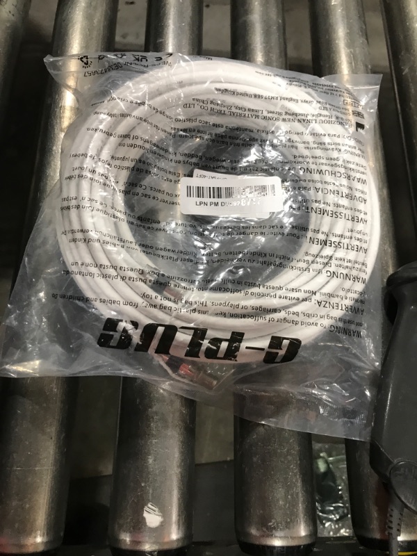 Photo 1 of G-PLUG 40FT RG6 Coaxial Cable Connectors Set - High-Speed Internet, Broadband and Digital TV Aerial, Satellite Sky Cable Extension- Weather-Sealed Double Rubber O-Ring and Compression Connectors White