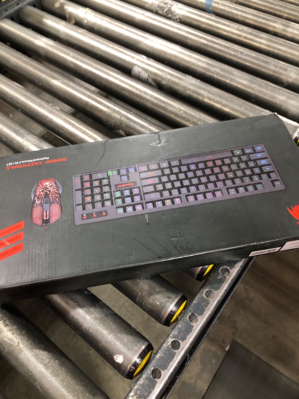 Photo 1 of Redragon Gaming Keyboard and Mouse, RGB Gaming Keyboard and 3200 DPI Mouse Combo with 26-Key Anti-Ghosting, Plug & Play to PC, Laptop, Windows, S107?Newest?