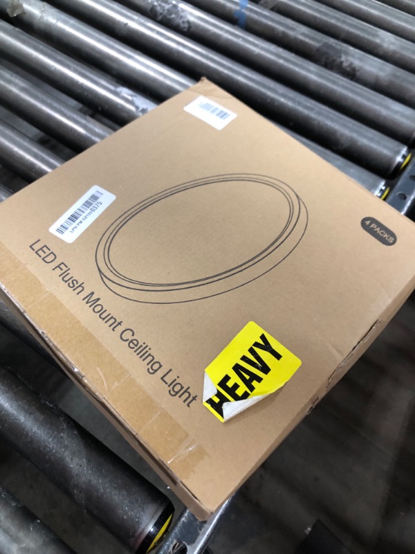 Photo 1 of Brightever 4Pack LED Flush Mount Ceiling Light Fixture, 12 Inch 24W, Super Slim 0.67 Inch, 3200LM, Dimmable & 2700K-6500K 5 Color Selectable LED Ceiling Lights for Bedroom