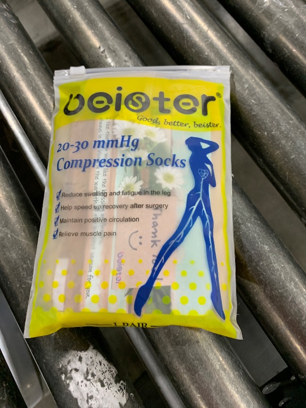 Photo 1 of Beister 20-30 mmHg Compression Stocks Women & Men Thigh High Closed Toe Sockings for Varicose Veins, Edema, Flight