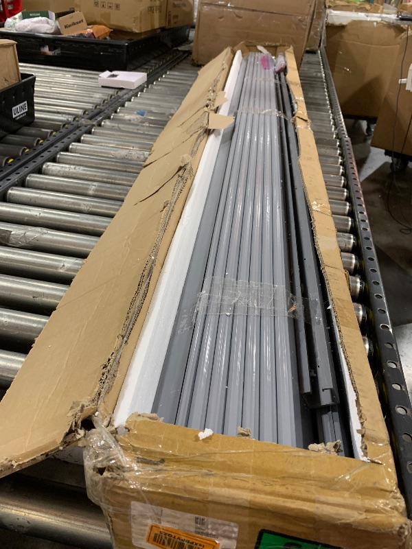 Photo 1 of DIYHD 60X80in Grey PVC Folding Accordion Door for Interior, Includes Mounting Hardware, Handle & Latch,Single Door,Close to Right or Left