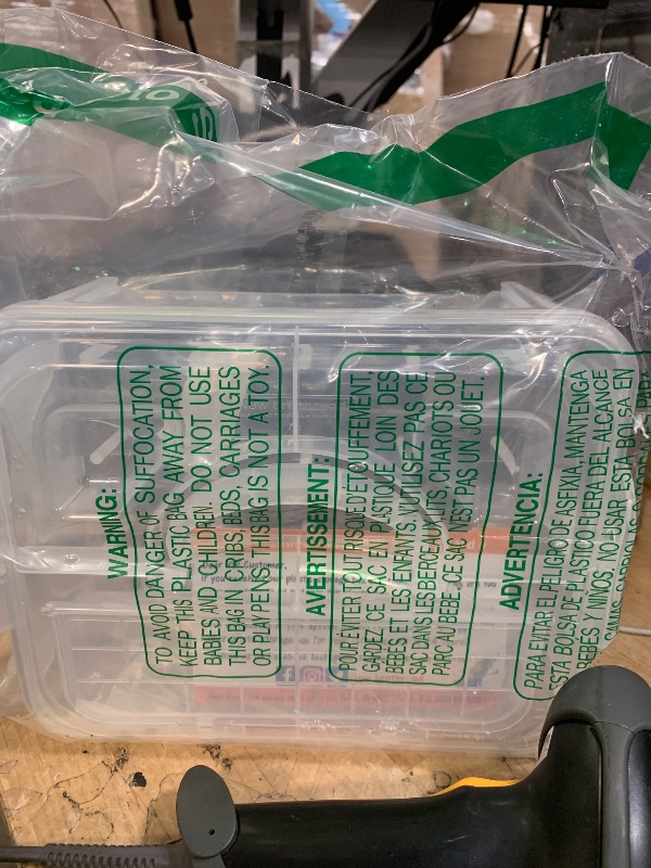 Photo 1 of (ONLY ONE LAYER) New brothread 2 Layers Stackable Clear Storage Box/Organizer for Holding 40 Spools Home Embroidery & Sewing Thread (Spool Size Requirement: Height?2.2"/5.6CM; Width?1.69"/4.3CM)