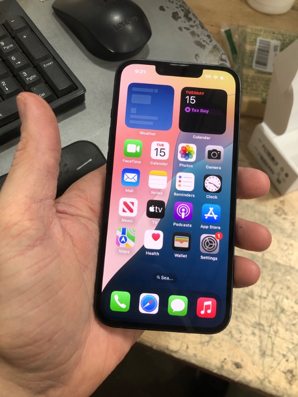 Photo 1 of Apple iPhone 13, 128GB, Midnight - Unlocked (Renewed)