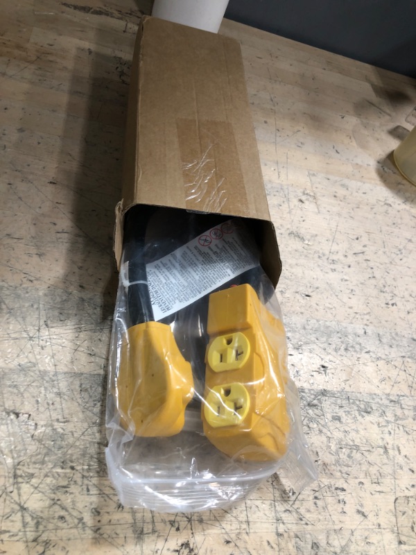 Photo 1 of (FAIR) Tellegloww 220 to 110 Adapter Compatible with NEMA 10-50P to 4x 5-20R/15R with 20 Amp Circuit Breaker, 220/250V Electrical Stove/Range/Oven Male Plug Gas 110/125V Power Convert Adapter(1.8 ft)