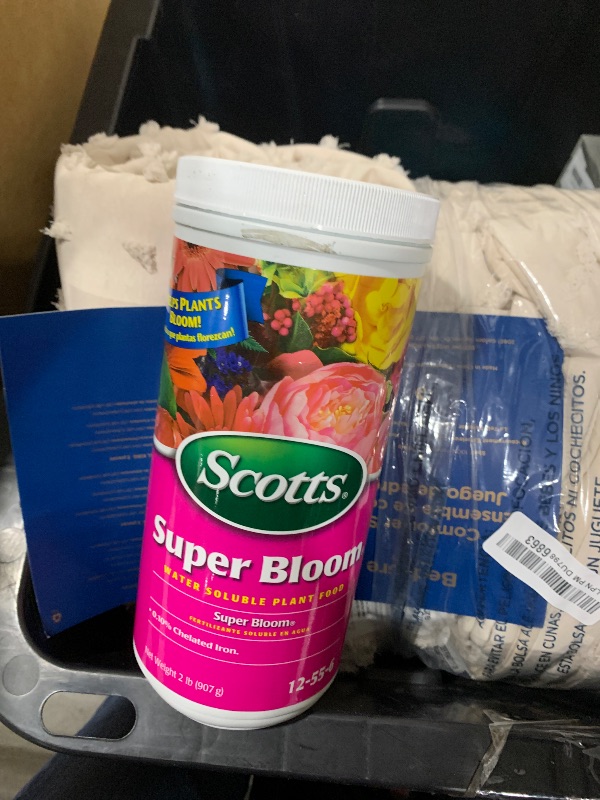 Photo 1 of Scotts Super Bloom Water Soluble Plant Food, 2 lb - NPK 12-55-6 - Fertilizer for Outdoor Flowers, Fruiting Plants, Containers and Bed Areas - Feeds Plants Instantly