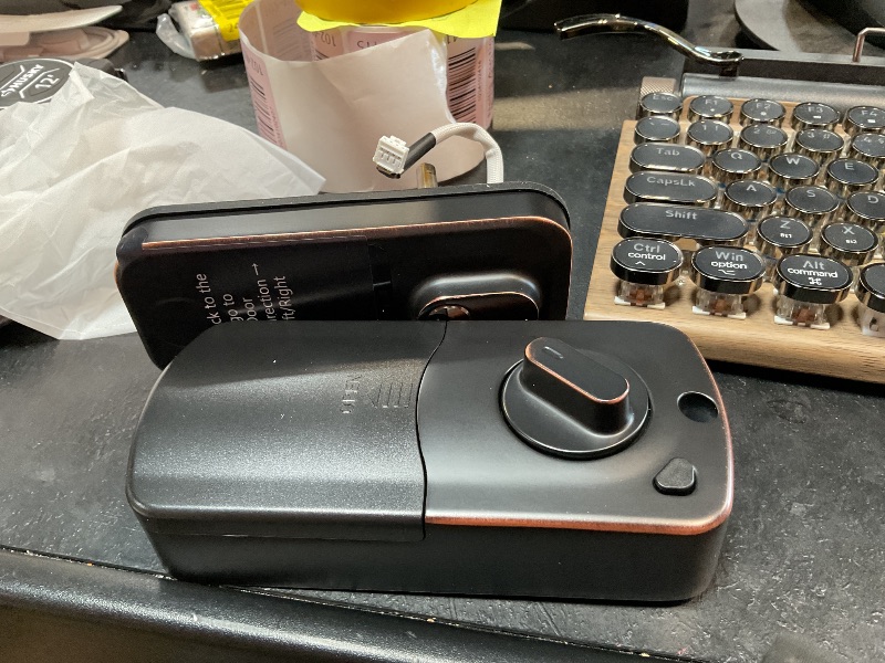 Photo 1 of Keypad Wi-Fi Door Locks Smart: Biometric Deadbolt for Front Door, Hornbill Keyless Entry Door Lock Works with Alexa, Keyless Entry Unlock, Auto-Lock/Voice Control for New House, Oil Rubbed Bronze