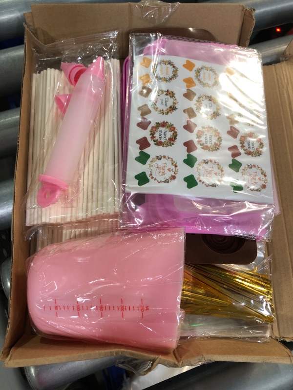 Photo 1 of (see all images) YIN AISIKE Cake Pop Molds Kit 717PCS Lollipop Cake Pop Maker Set with Cake Pop Stand, Cake Pop Sticks and Wrappers
