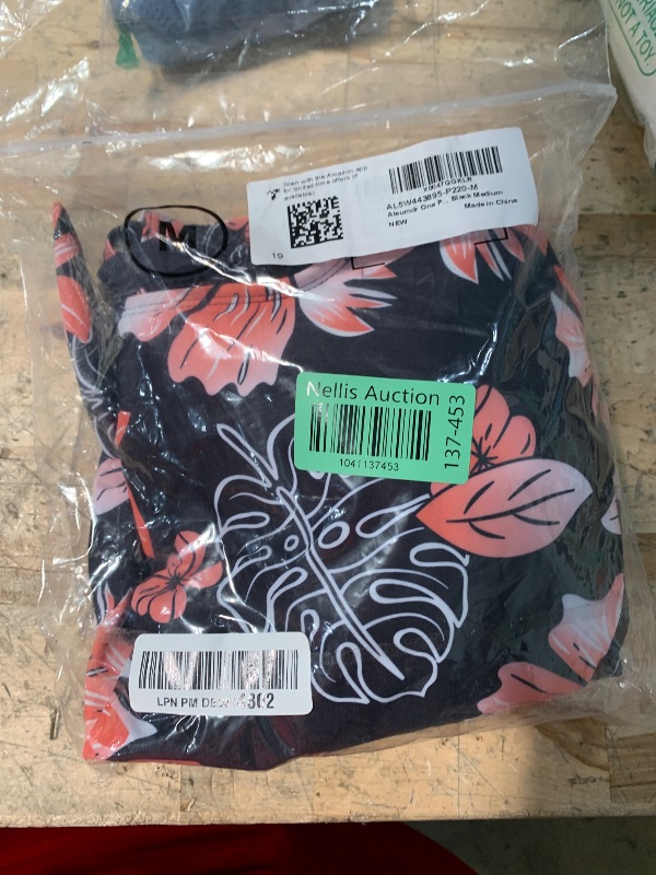 Photo 1 of Aleumdr One Piece Swimdress Swimsuits for Women Tummy Control Swim Dresses Skirt Bathing Suit Printed Black Medium