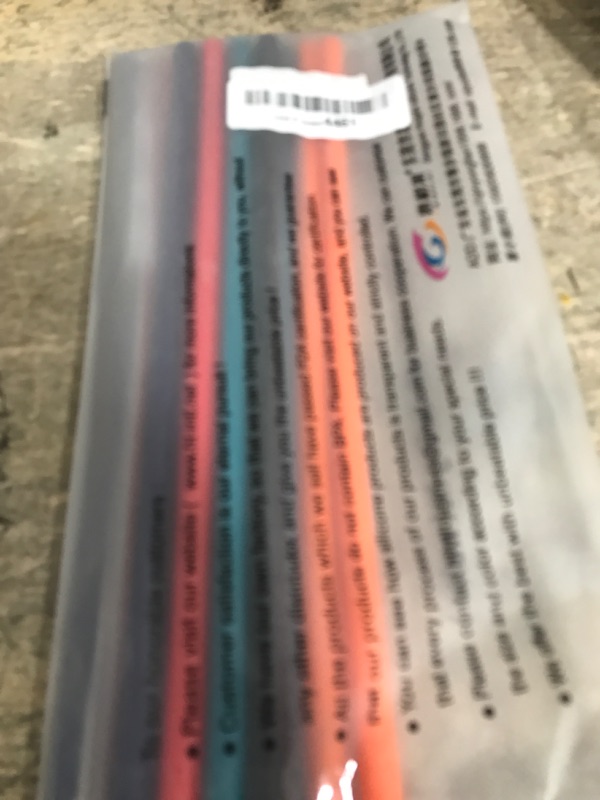 Photo 1 of 12 Pcs Eco Friendly Silicone Straws with 2 cleaning Brushes,Reusable Silicone Drinking Straws,for 30oz and 20oz Tumblers,Yeti, Ozark, (Pure Multicolor, 10 inches)