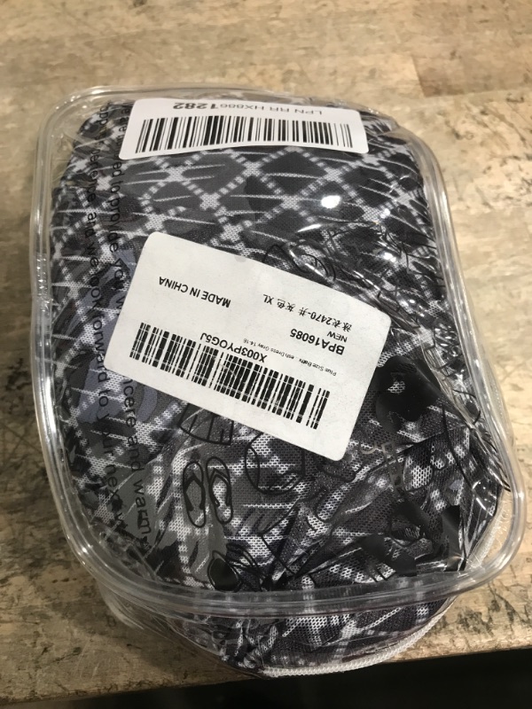 Photo 1 of Plus Size Bathing Suits for Women Swimsuits Tummy Control Athletic One Piece Swimdress Flowy Skirt Mesh Dress Gray 14-16