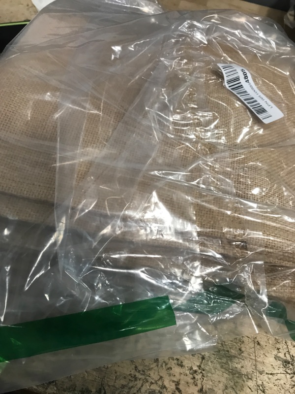 Photo 1 of (Pack of 6) Jute/Burlap Tote Bags Soft Cotton Handles Laminated Interior (Medium, Natural)