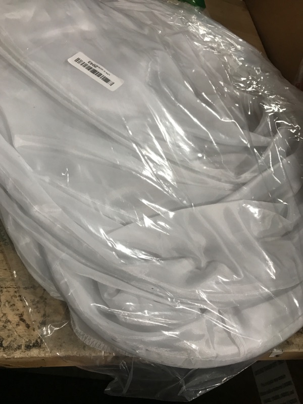 Photo 1 of (used) (minor damage) Women Crinoline Petticoat A-line 6 Hoop Skirt Slips Long Underskirt for Wedding Bridal Dress Ball Gown