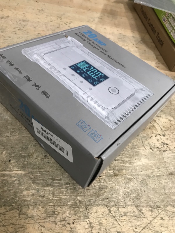Photo 1 of ALIESTFDNO 20-Amp Battery Charger,12V and 24V Lifepo4,Lead-Acid(AGM/Gel/SLA..) Portable Car Battery Charger,Trickle Charger,and Battery Desulfator Car,Motorcycle,Boat