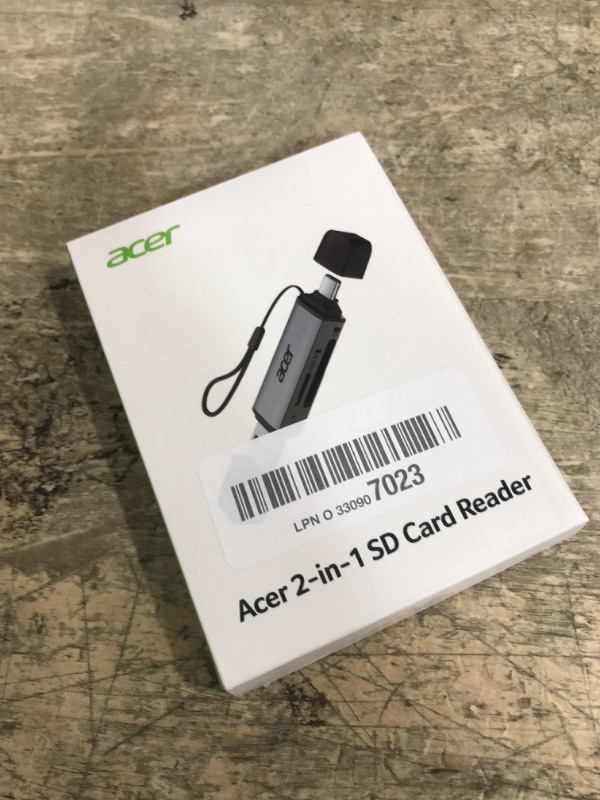 Photo 1 of acer SD Card Reader USB C, Dual Slots USB 3.0 Type C to Micro SD Card Adapter, Memory Card Reader for MicroSD, SDHC, SDXC, Compatible with Laptop, PC, iPhone16/15, MacBook Pro/Air, iPad Pro, Android