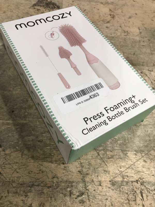 Photo 1 of Momcozy Bottle Brush Kit, Innovative Push-Press Design for Better Cleaning - Baby Bottle Cleaner Brush for Baby Bottle, Breast Pumps, Nipples, and More - Can Generate Foam for Better Cleaning, Pink