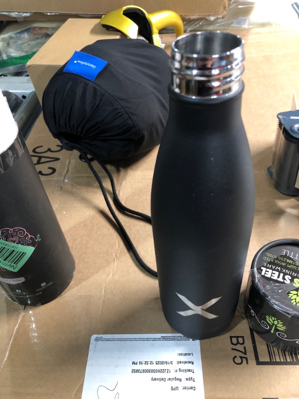 Photo 1 of ***(MISSING CAP)***
Greens Steel Stainless Steel Water Bottle - 12 oz, Steel | Vacuum Insulated Double Wall with Screw Lid/Leak Proof | Thermal Travel Sports Canteen Coffee Flask