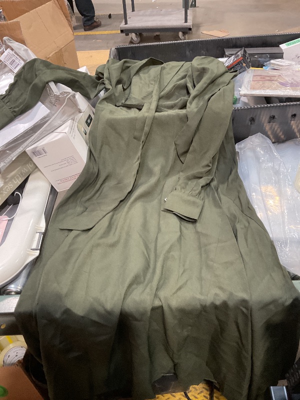 Photo 1 of KENDALL + KYLIE Women's Wrap Dress With Neck Tie, Kylie Green, 0-2