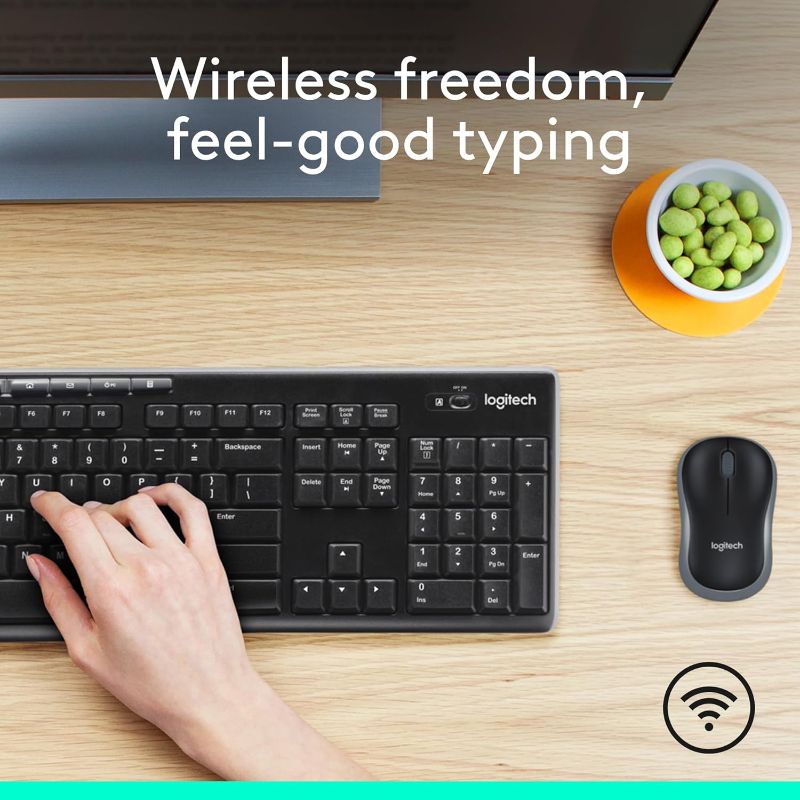 Photo 1 of 
Logitech MK270 Wireless Keyboard And Mouse Combo For Windows, 2.4 GHz Wireless, Compact Mouse, 8 Multimedia And Shortcut Keys, For PC, Laptop - Black