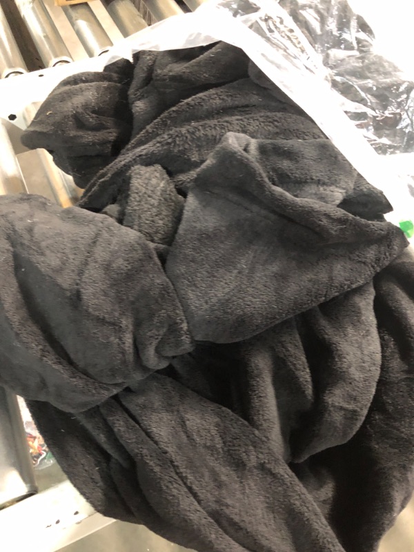 Photo 1 of ***(HEAVILY USED)***
PAVILIA Fleece Blanket with Sleeves, Foot Pockets for Women Men Adults, Plush Wearable Blanket Throw Wrap, Warm Snuggle Blanket Robe, Cozy Gift Ideas Wife Mom, Black
