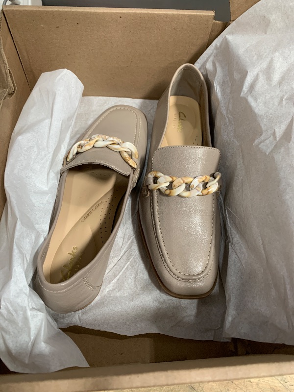 Photo 1 of Clarks Women's Sarafyna Iris Loafer Flat, Stone Leather, 6.5