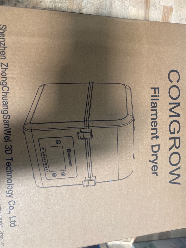Photo 1 of Comgrow 3D Printer Filament Dryer Box, Comgrow 3D Filament Storages, Keeping Filaments Dry During 3D Printing, Compatible with 1.75mm/2.85mm PLA ABS Material, Filament Dehydrator, Spool Holder