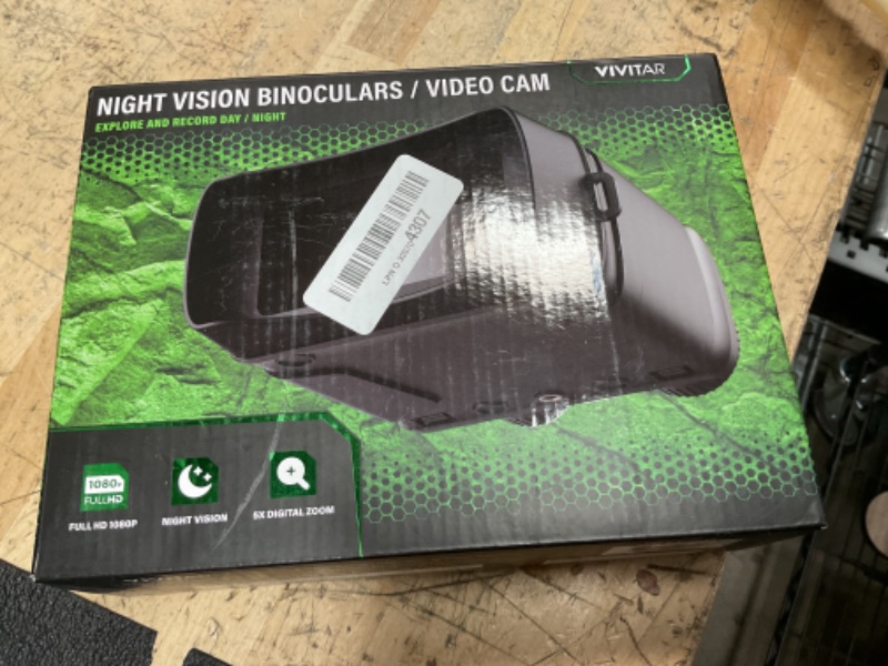 Photo 1 of VIVITAR Night Vision Binoculars Camera, 4X Optical Magnification, 2.7" Full High Definition LCD Display, 300M/ 985FT Infrared Distance, 1080P High Definition Video, 16MP Photos