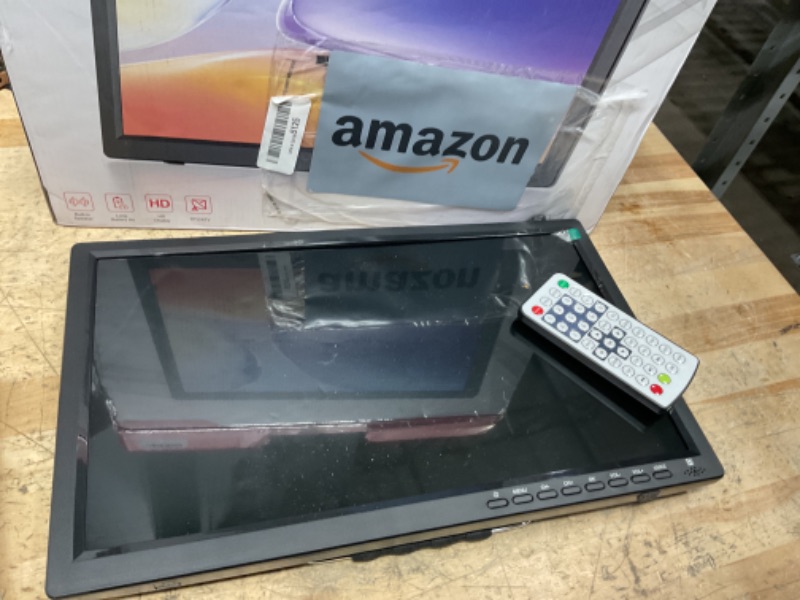Photo 1 of ***FINAL SALE Desobry 15.7 inch Portable TV with Antenna, Portable Small TV with ATSC Tuner, Rechargeable Battery Operated Mini LCD Monitor 1080P,Built-in Stand,HDMI Input,USB,AV in,Supports Camping,Kitchen