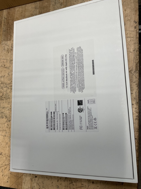 Photo 1 of Apple 2022 MacBook Air Laptop with M2 chip: Built for Apple Intelligence, 13.6-inch Liquid Retina Display, 16GB RAM, 256GB SSD Storage, Backlit Keyboard, 1080p FaceTime HD Camera; Starlight