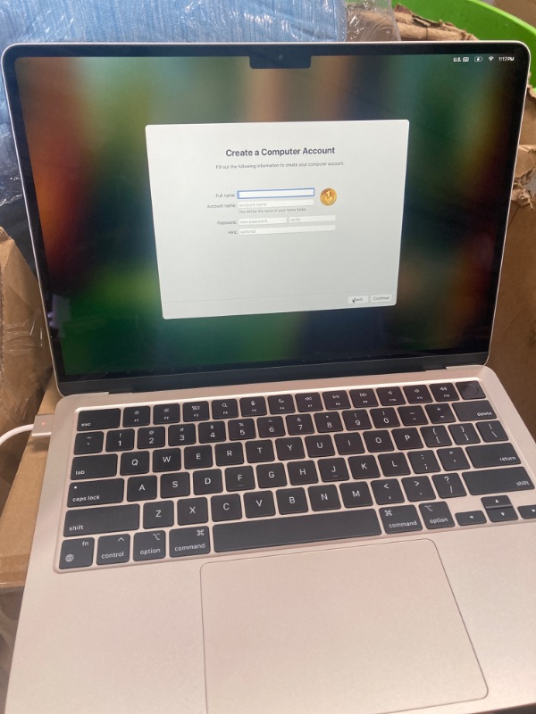 Photo 1 of Apple 2022 MacBook Air Laptop with M2 chip: Built for Apple Intelligence, 13.6-inch Liquid Retina Display, 16GB RAM, 256GB SSD Storage, Backlit Keyboard, 1080p FaceTime HD Camera; Starlight