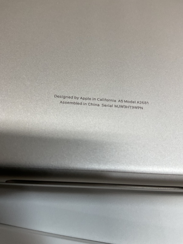 Photo 1 of Apple 2022 MacBook Air Laptop with M2 chip: Built for Apple Intelligence, 13.6-inch Liquid Retina Display, 16GB RAM, 256GB SSD Storage, Backlit Keyboard, 1080p FaceTime HD Camera; Starlight