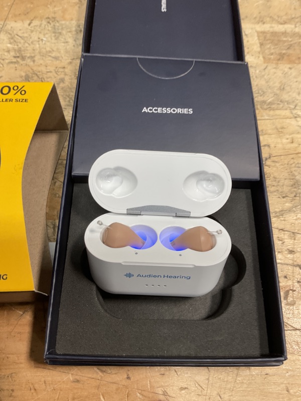 Photo 1 of Audien ATOM PRO 2 Wireless Rechargeable OTC Hearing Aid, Premium Comfort Design and Nearly Invisible