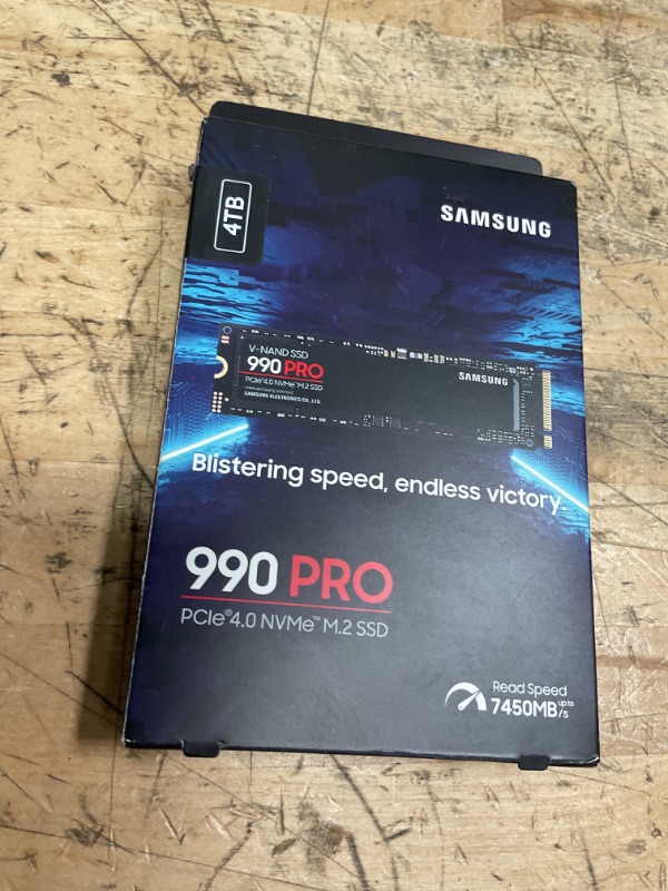 Photo 1 of SAMSUNG 990 PRO SSD 12gb PCIe 4.0 M.2 2280 Internal Solid State Hard Drive, Seq. Read Speeds Up to 7,450 MB/s for High End Computing