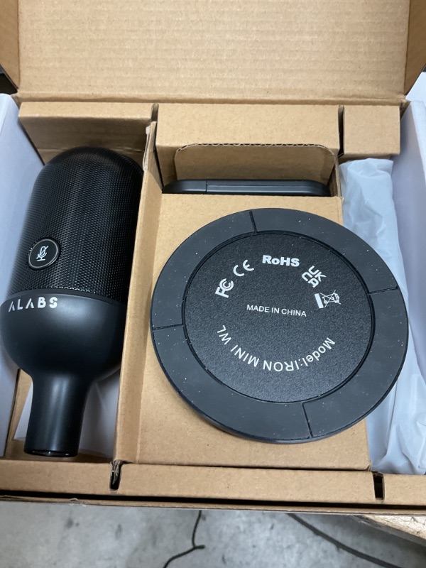 Photo 1 of ALABS USB Wireless Cardioid Condenser Microphone for Podcast,Gaming and Home Office,100ft Signal Transmission Distance,Streaming Mic with LED Quick Mute Indicator and Noise Cancelling for PC,Mac