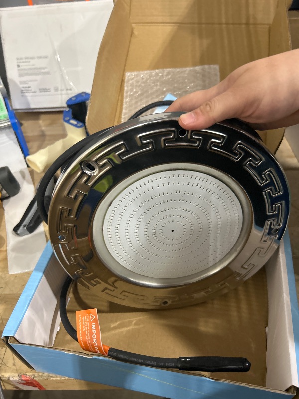 Photo 1 of Pool Lights for Inground Pool, 60W 10 Inch Color Changing LED Inground Pool Light with Controller, Remote and APP Control for Wet Niche, Underwater Swimming Pool LED Lights, 50 Foot Cord