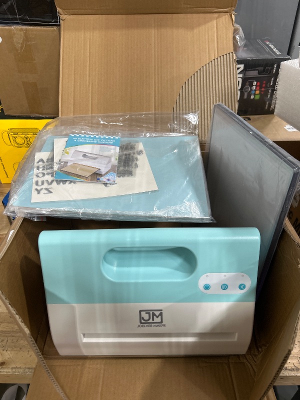 Photo 1 of *** SEE NOTES ****Joelver Maker Portable Automatic A4 Die Cutting & Embossing Machine for Arts & Crafts, Scrapbooking & Cardmaking,9” Opening (Blue)