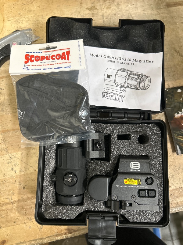 Photo 1 of 558 G45 Holographic Reflex Sight Scope with G45 5X Magnifier Combo Built-in Flip QD Mount,Red & Green Dot Holographic Reflex Sight Scope