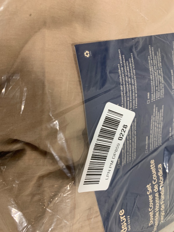 Photo 1 of Bedsure Khaki Duvet Cover Queen Size - 3 Pieces Prewashed Extra Soft Bedding Set, Includes 1 Duvet Cover 90x90 Inches with Zipper Closure & 2 Pillow Shams, Comforter Not Included