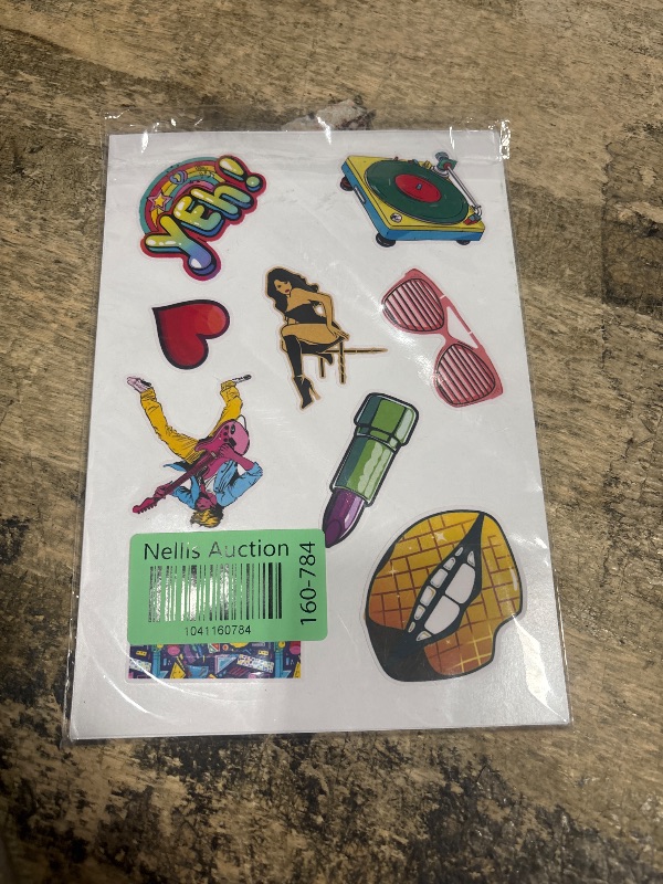 Photo 1 of 100pcs Retro 80s Stickers for Adults Vintage 1980s Waterproof Decals for Water Bottles Laptop Luggage Computer Scrapbooking Teens Adults Girls Kids Funny Party Birthday Decorations