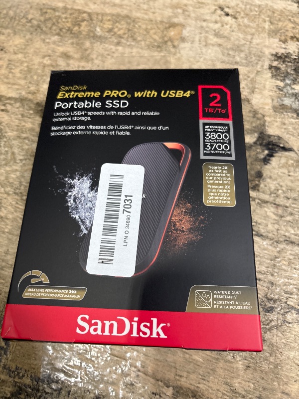 Photo 1 of **SEE NOTES** Kingston XS2000 2TB High Performance Portable SSD with USB-C | Pocket-sized | USB 3.2 Gen 2x2 | External Solid State Drive | Up to 2000MB/s | SXS2000/2000G