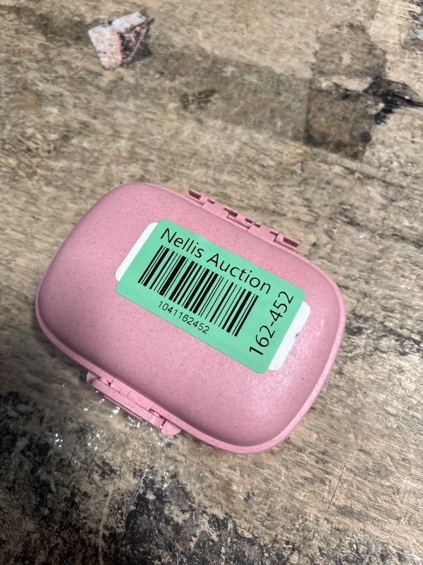 Photo 1 of 1Pack Travel Pill Organizer, 8 Compartments Portable Pill Case, Small Pill Box for Pocket Purse Portable Medicine Vitamin Container Pink