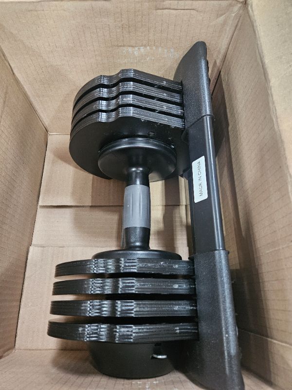 Photo 1 of Adjustable Dumbbell 55LB Single Dumbbell 5 in 1 Weight Dumbbell with Anti-Slip Metal Handle, Perfect for Full Body Workout Fitness