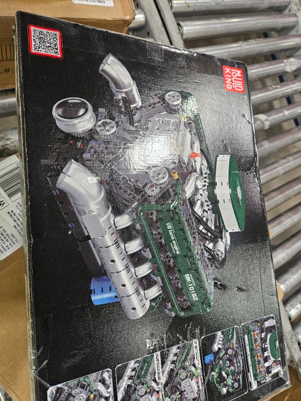 Photo 1 of ***FINAL SALE/MISSING PCS/PARTS ONLY ITEM***Mould King 10182 V8 Engine Model Kit That Runs - Build Your Own Mini Engine, DIY STEM Project for Kids/Teens, Engine Model Toy for Adults, Home or Office Décor (2250 Pcs)