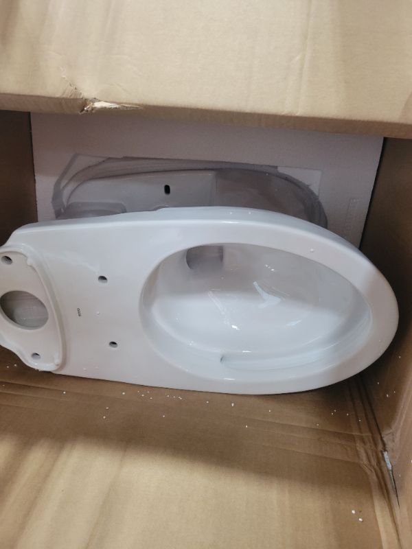 Photo 1 of ***BOX 1 OF 2 ONLY THE TOILET AS SHOW IN PHOTO*** Drake® Transitional Two-piece Toilet, 1.28 GPF, Elongated Bowl 