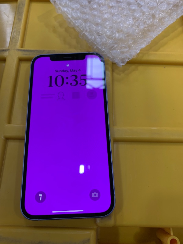 Photo 1 of ***FINAL SALE PHONE LOCKED*** Apple iPhone 12, 128GB, Purple - Unlocked (Renewed)
