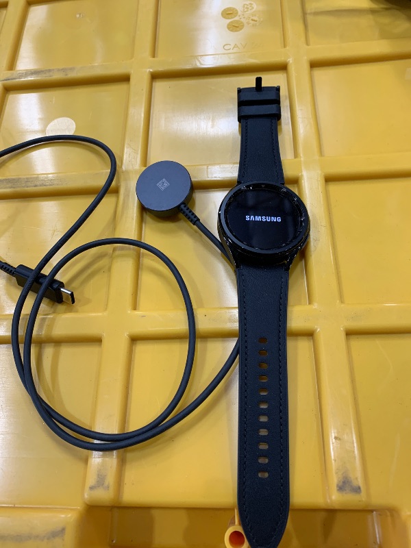 Photo 1 of ***FINAL SALE/LOCKED*** Samsung Galaxy Watch 6 Classic 43mm Bluetooth Smartwatch, Rotating Bezel, Fitness Tracker, Personalized HR Zones, Advanced Sleep Coaching, Heart Monitor, BIA Sensor, Health Insights, US Version, Black