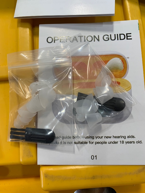 Photo 1 of ***FINAL SALE/WONT CHARGE/PARTS ONLY*** 32-Channel Mini Hearing Aids, Automatic Noise Cancellation CIC Hearing Aids for Seniors, Super Clear Sound, Long-Lasting Battery Rechargeable Hearing Aids with Invisible Design(White)