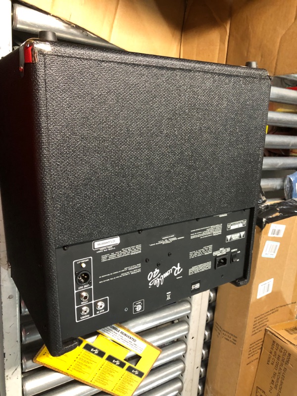 Photo 1 of (POWER TESTED) (SIGNS OF USE) (UNABLE TO TEST FURTHER) Fender Rumble 40 V3 Bass Amp for Bass Guitar, 40 Watts, with 2-Year Warranty 8 Inch Speaker, with Overdrive Circuit and Mid-Scoop Contour Switch