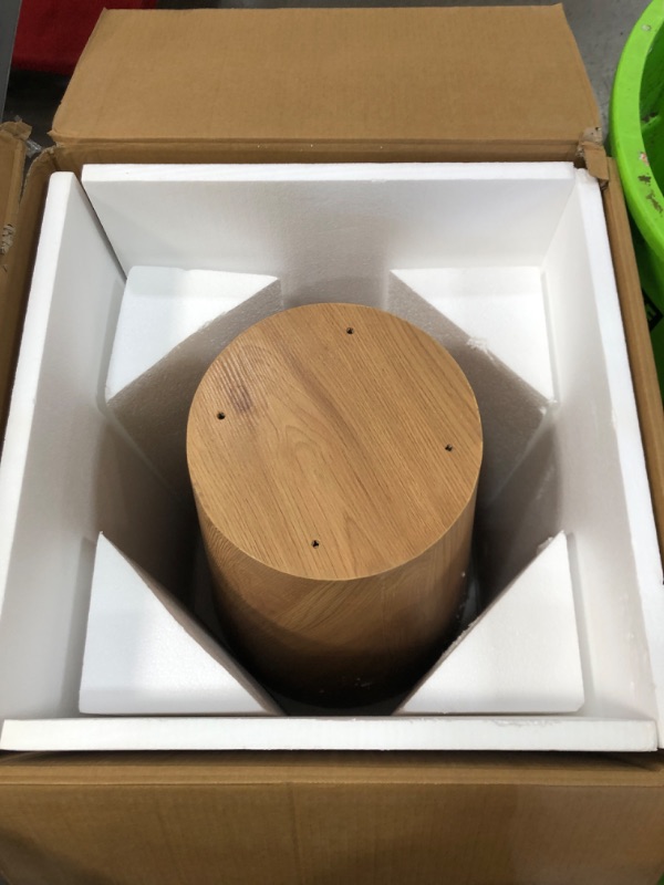 Photo 1 of ***BASE ONLY***Round Dining Room Table, 43 Inch Wood Dining Table for 4, Modern Farmhouse Kitchen Table, Round Pedestal Dining Table (Wood-1)