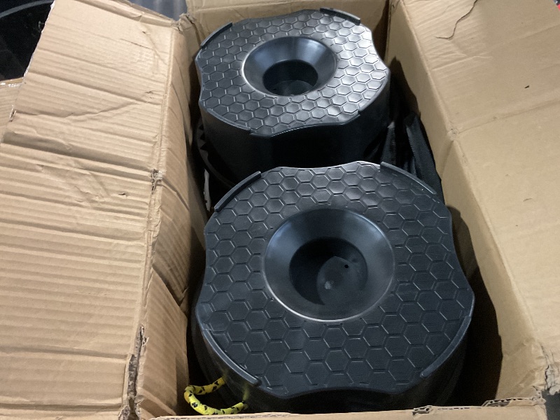 Photo 1 of ROBLOCK 4 Packs Trailer Jack Block with Bag, RV Camper Stabilizer Blocks for Travel Trailer, Suit for Any Tongue Jack, Post, Foot, 5th Wheels, Round Square or Scissor Stabilizer